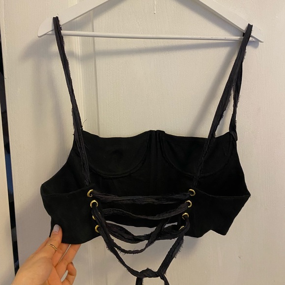 Handmade Mother The Studio Ethically Sourced Customer Corset Top Made From Linen - Picture 2 of 5